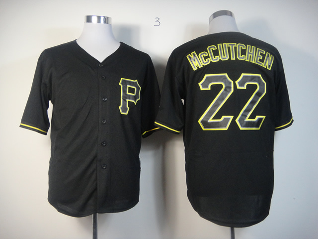 Men Pittsburgh Pirates #22 Mccutchen Black MLB Jerseys